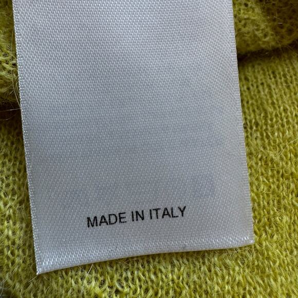 NWT RICK OWENS Performa F/W 2020 Men's Mohair Alpaca Sweater in Acid - Picture 12 of 13